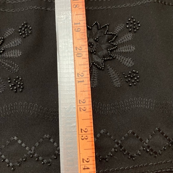NWT Nygard Black Sleeveless Blouse & Nygard Black Beaded & Embroidered Skirt - Picture 12 of 16